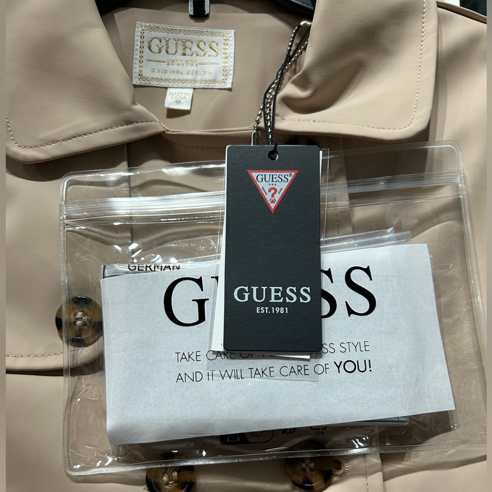 SOLD OUT BRAND NEW GUESS 2023 Teen Beige Belted Trench Coat